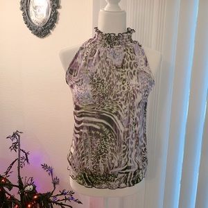 Wild Turtle Neck Blouse